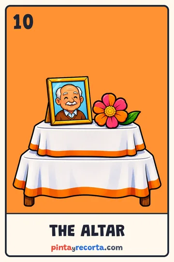Altar card from the Day of the Dead Lotería